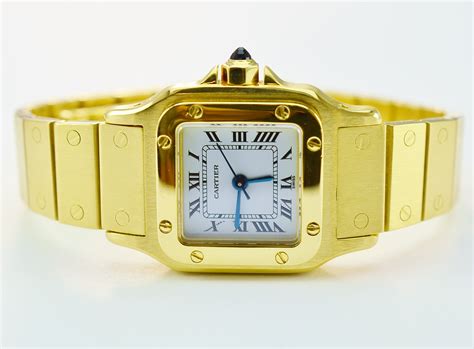 cartier full gold|Cartier gold watches for sale.